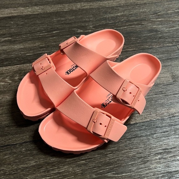 Birkenstock Arizona EVA Narrow Fit Sandals 'Coral Peach' 1022511 Size 7 / 38 - Picture 1 of 8